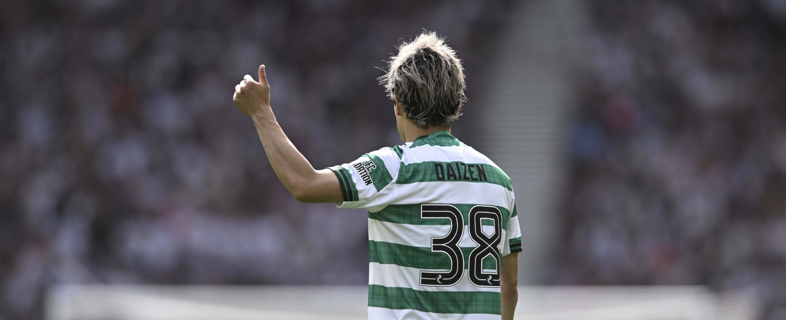 Daizen Maeda in action for Celtic in 2026