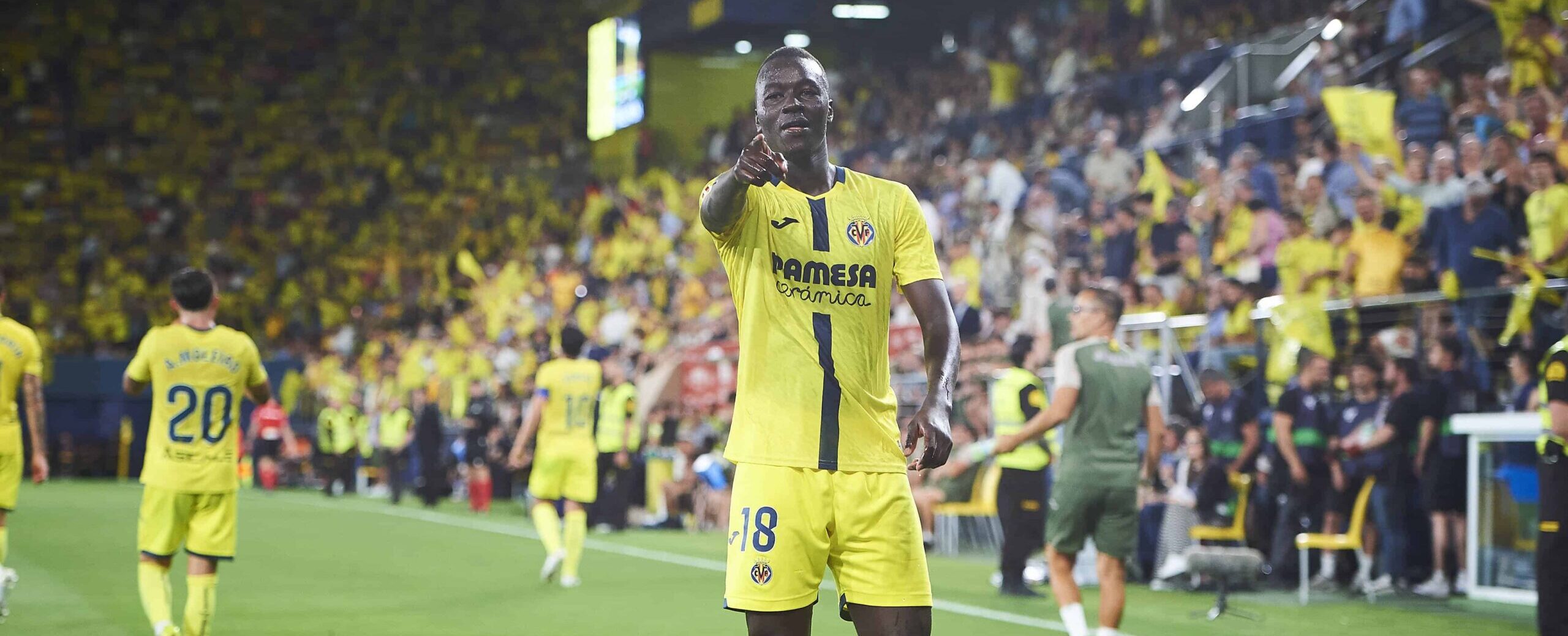 Pape Gueye in action for Villarreal in 2026