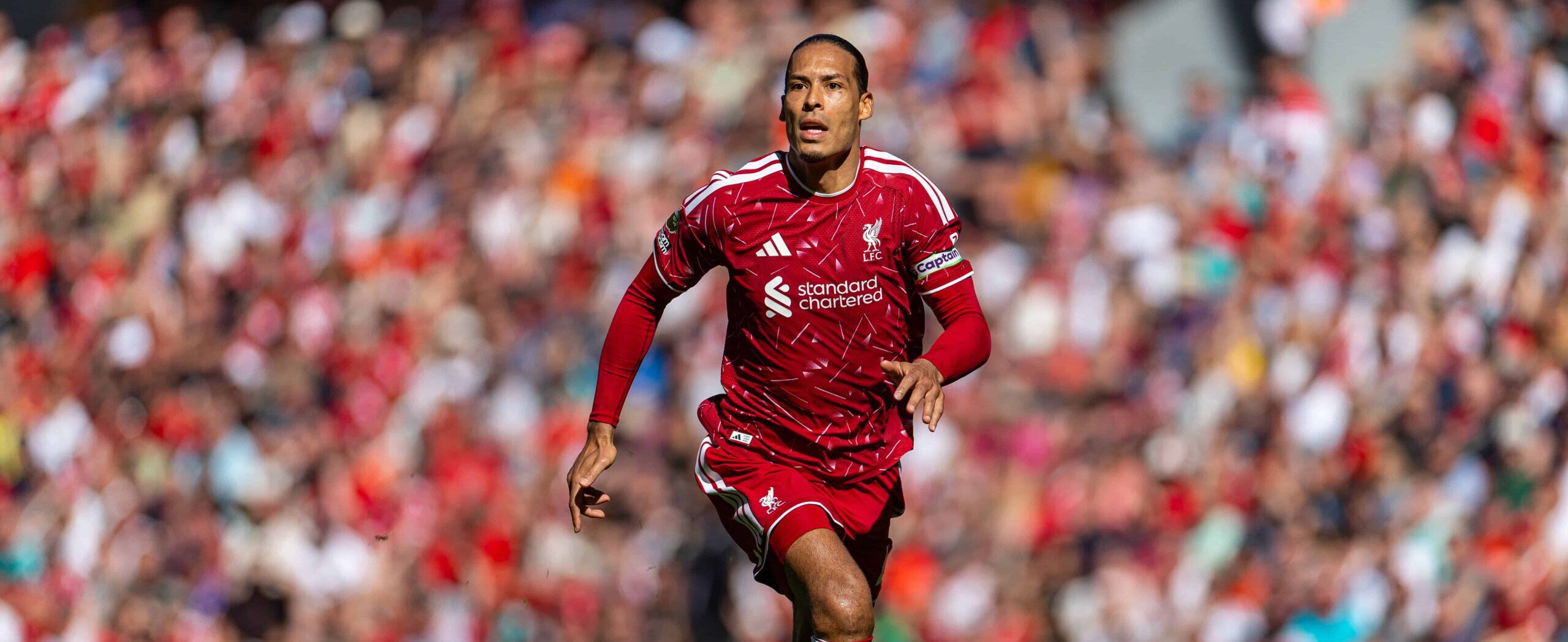 Virgil van Dijk in action in 2026