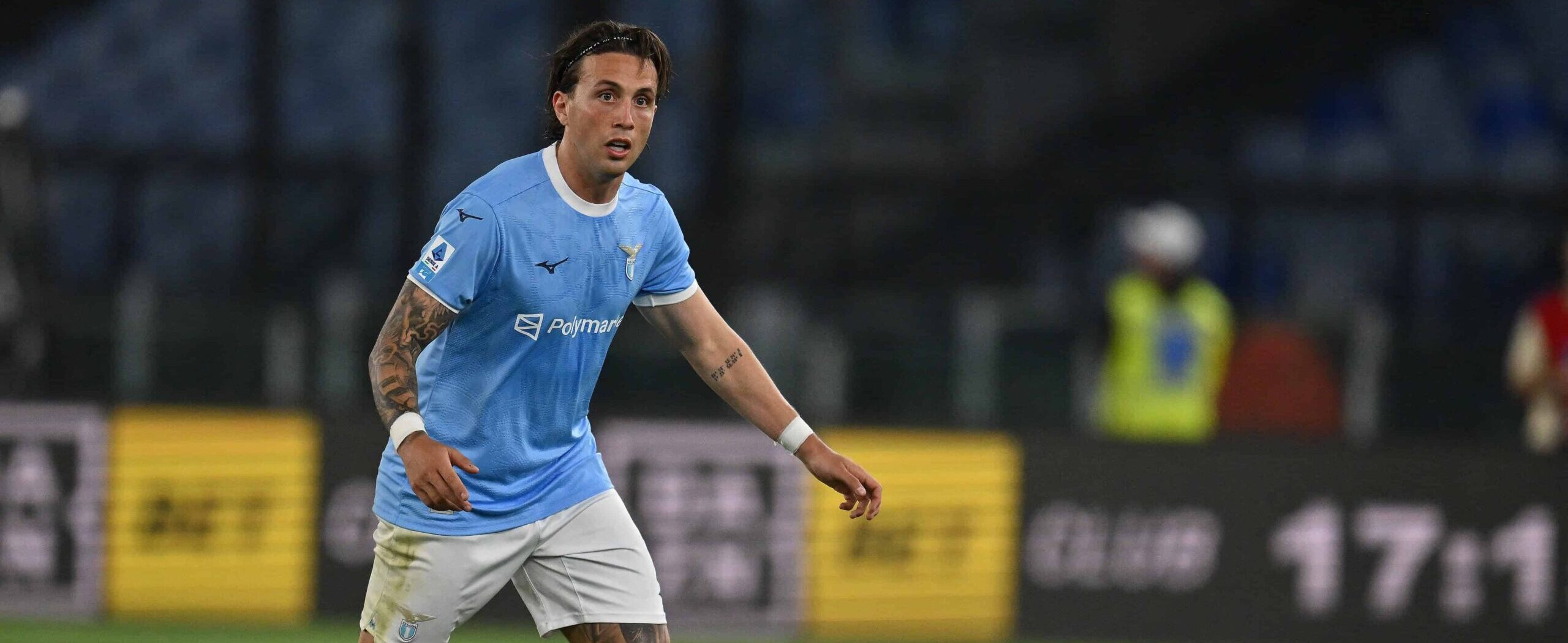 Luca Pellegrini in action for Lazio in 2026