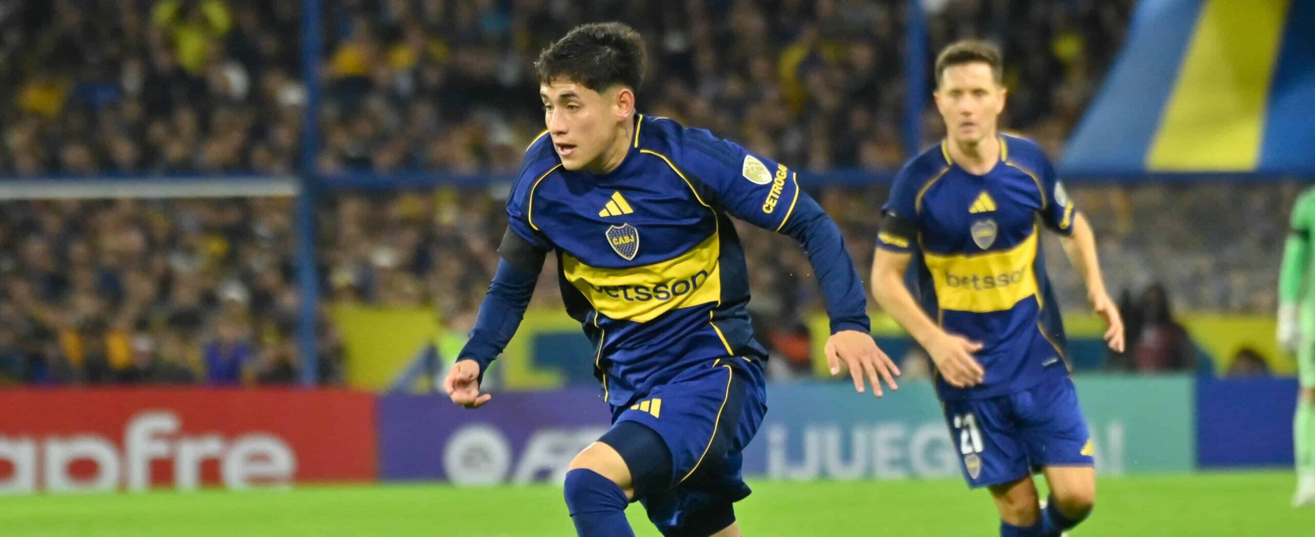 Tomas Aranda in action for Boca in 2026