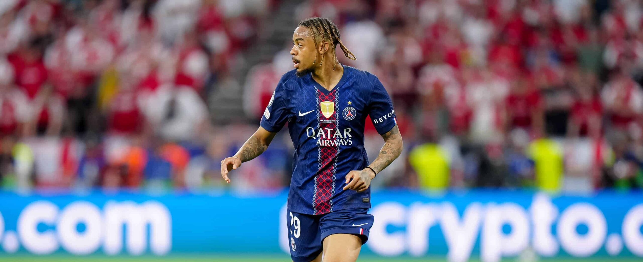 Barcola in action in 2026