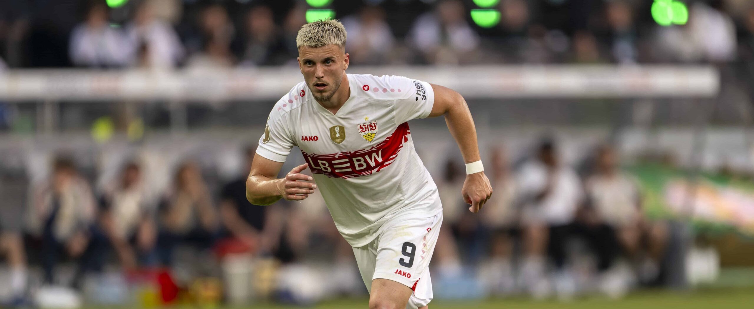 Ermedin Demirovic in action for Stuttgart in 2026