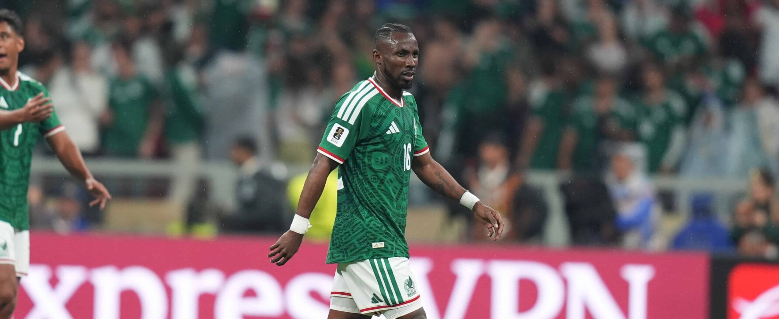 Julian Quinones in action for Mexico in 2026