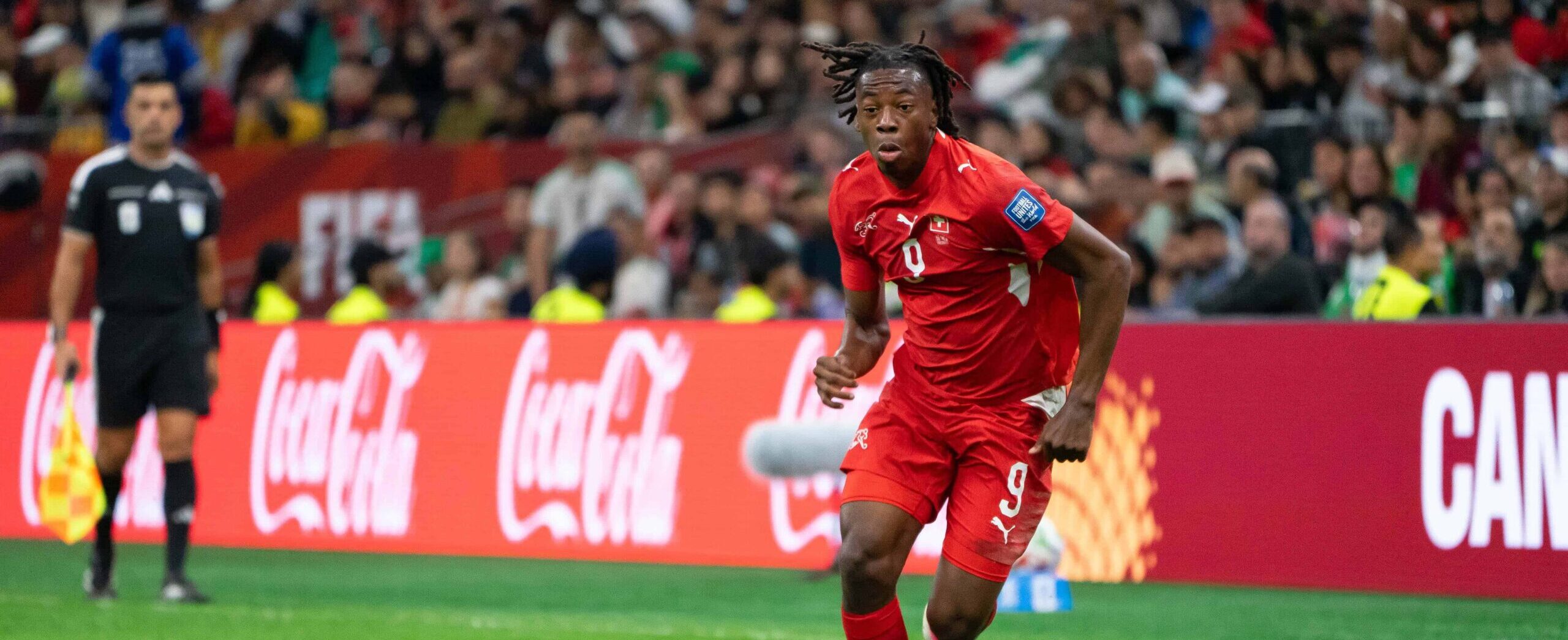 Johan Manzambi in action in 2026