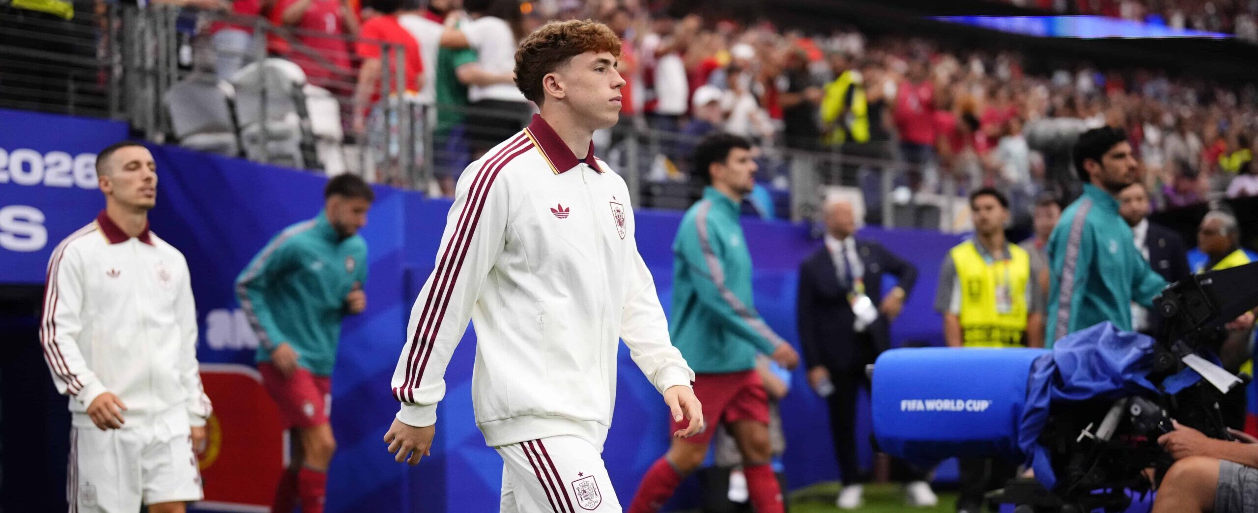 Victor Munoz in action for Spain in 2026
