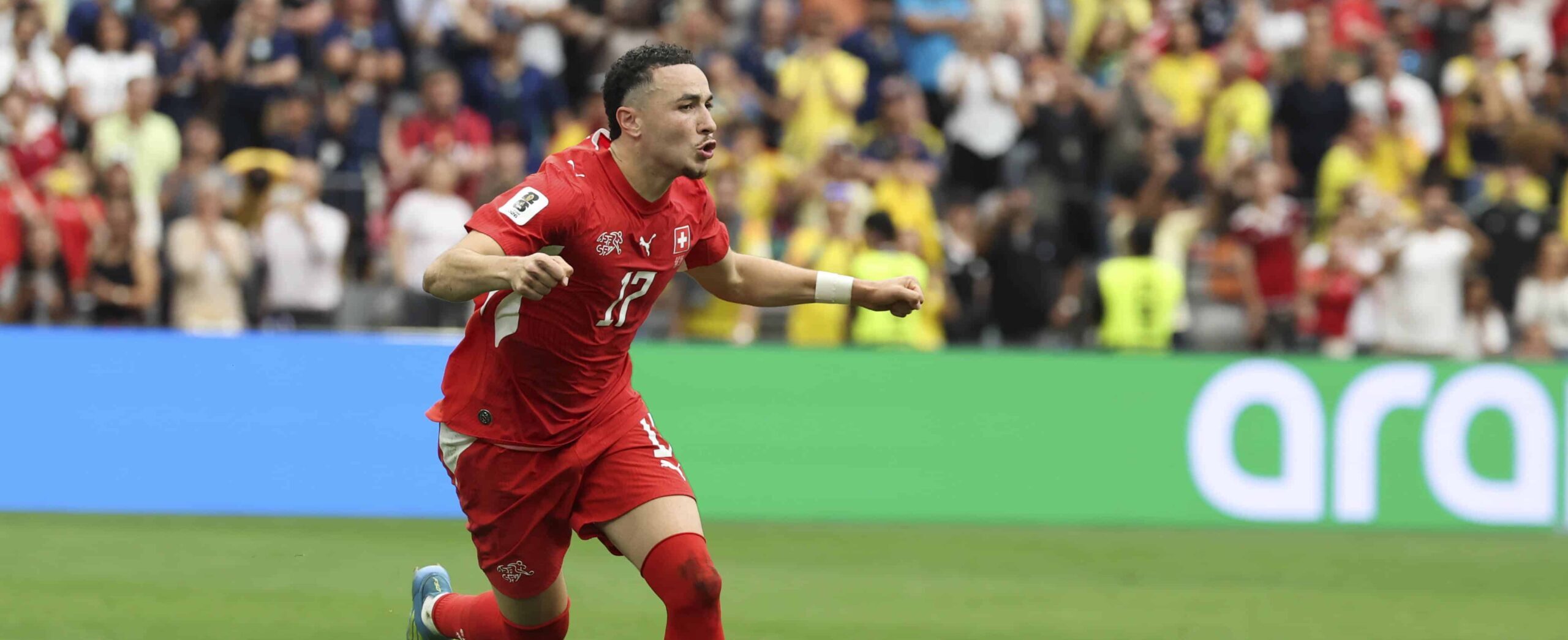 Ruben Vargas in action at the World Cup in 2026