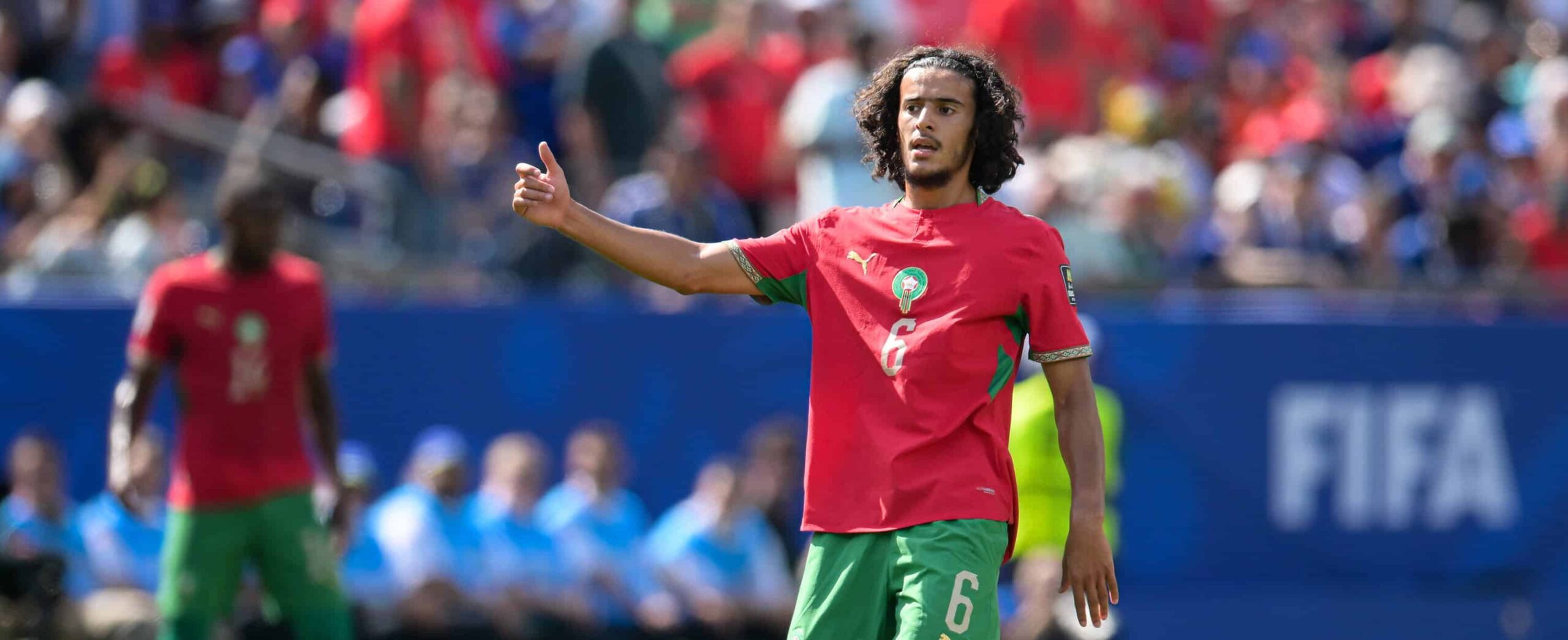 Ayyoub BOUADDI in action for Marokko at the World Cup in 2026