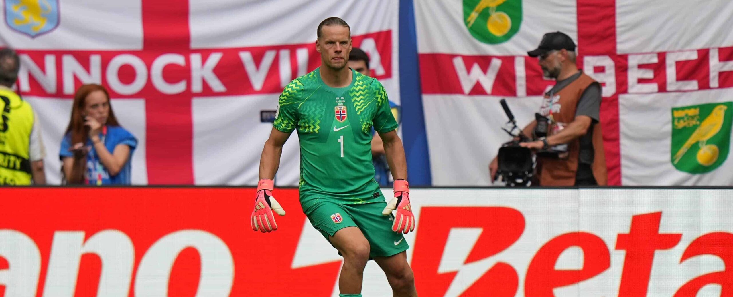orjan Nyland in action at the World Cup in 2026