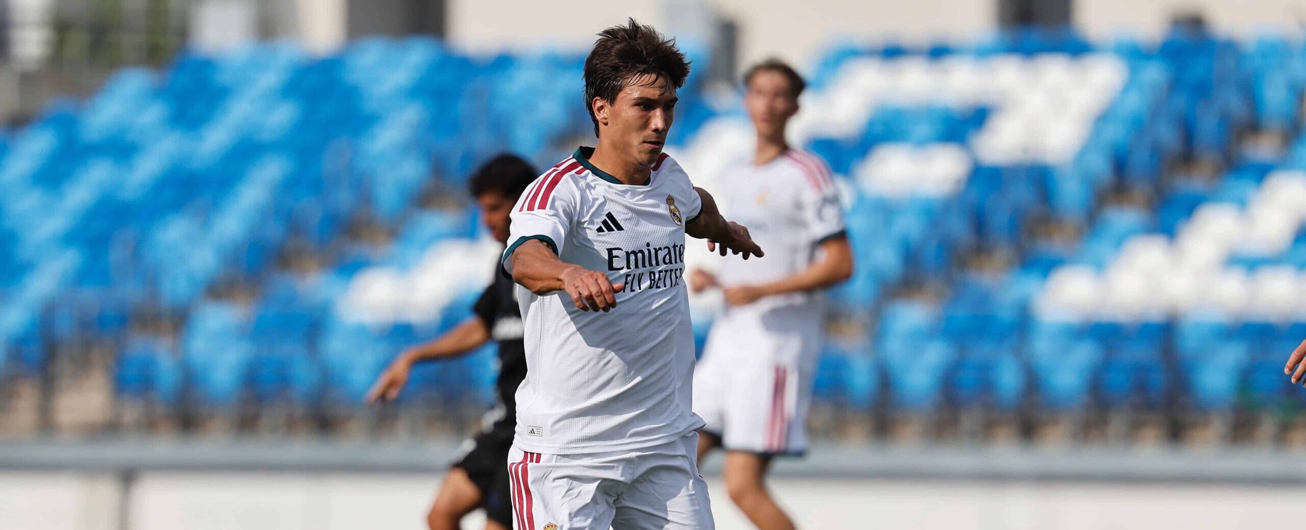 Gonzalo Garcia in action for Real Madrid in 2026