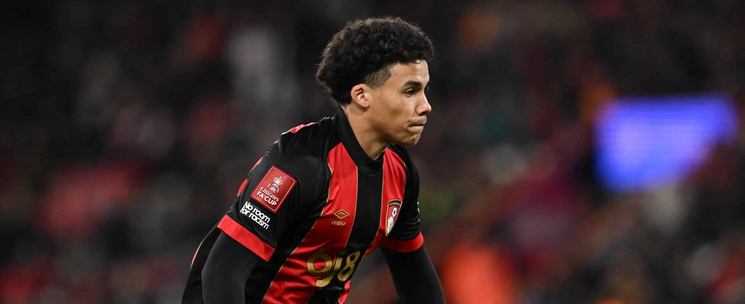 Remy Rees-Dottin in action for Bournemouth in 2026