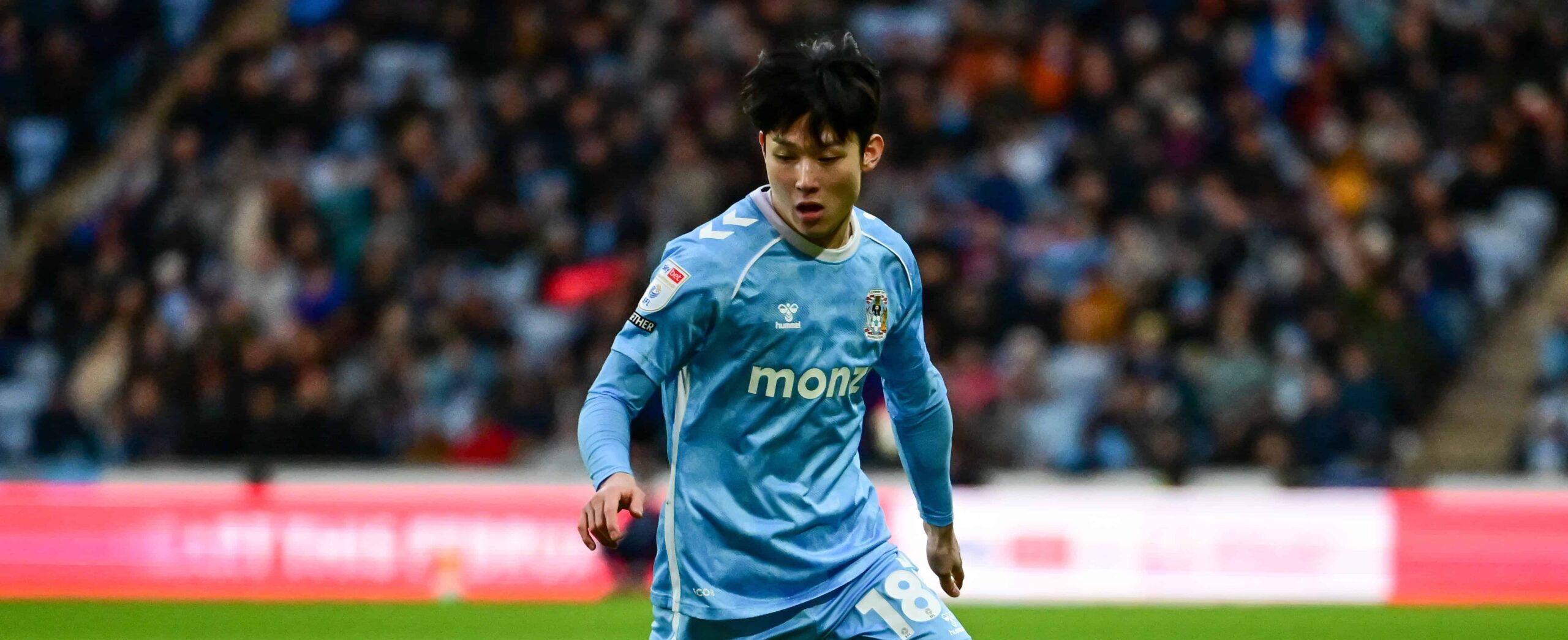 Yang Min-Hyeok in action for Coventry in 2026