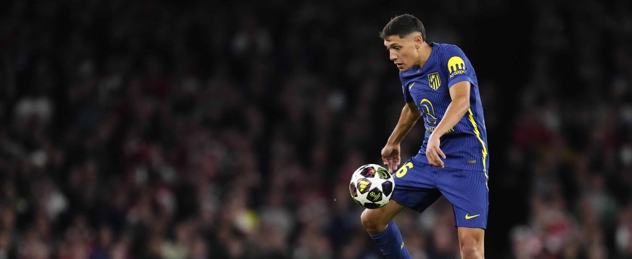 Nahuel Molina in action for Atletico Madrid in 2026