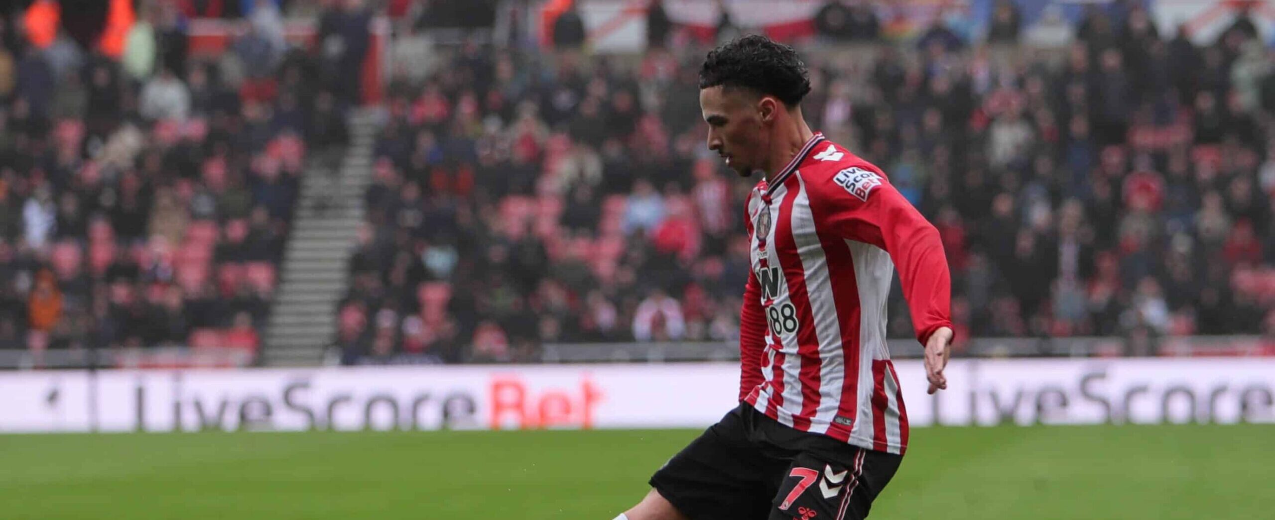 Chemsdine Talbi in action for Sunderland in 2026