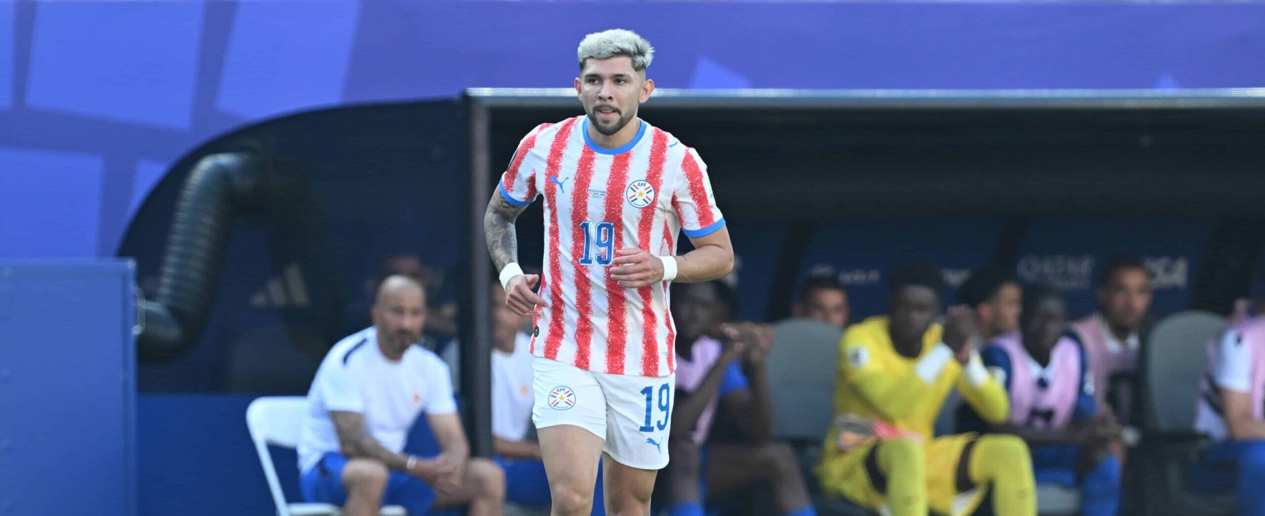 Julio Enciso in action at the World Cup in 2026