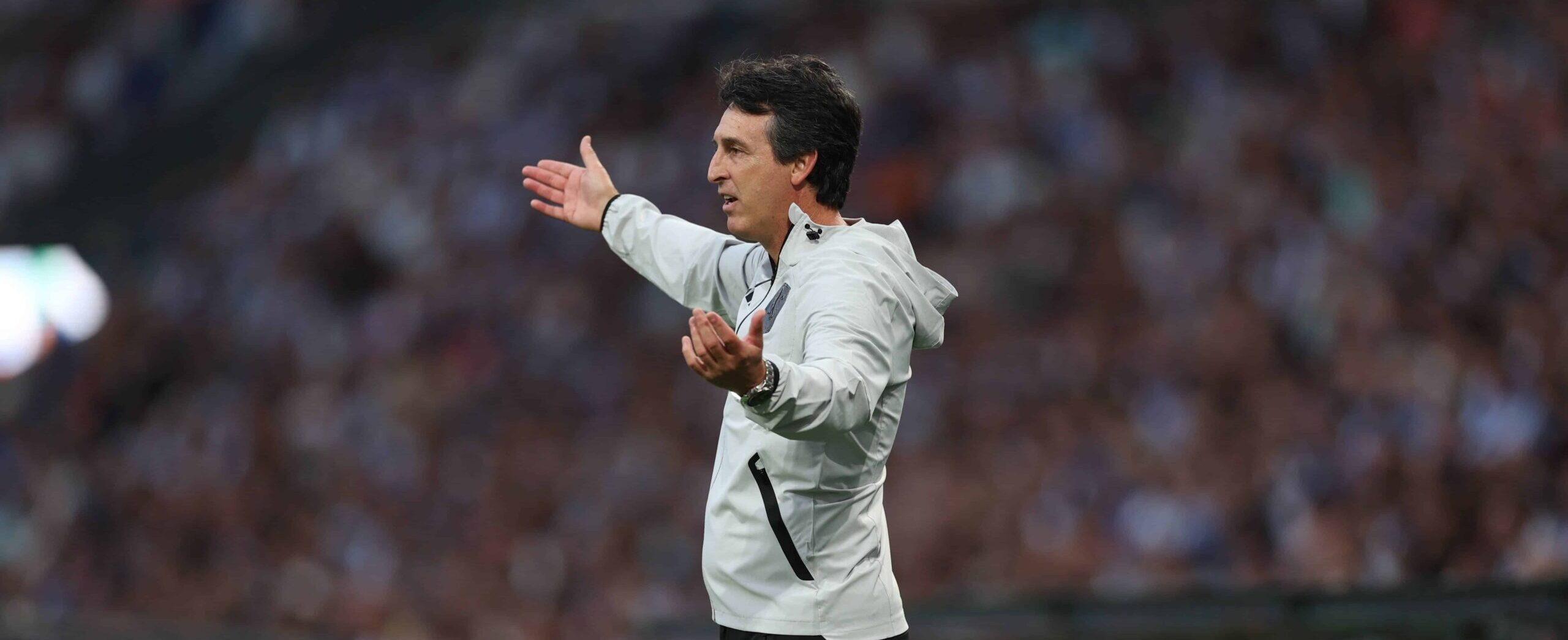 Unai Emery in action for Aston Villa in 2026