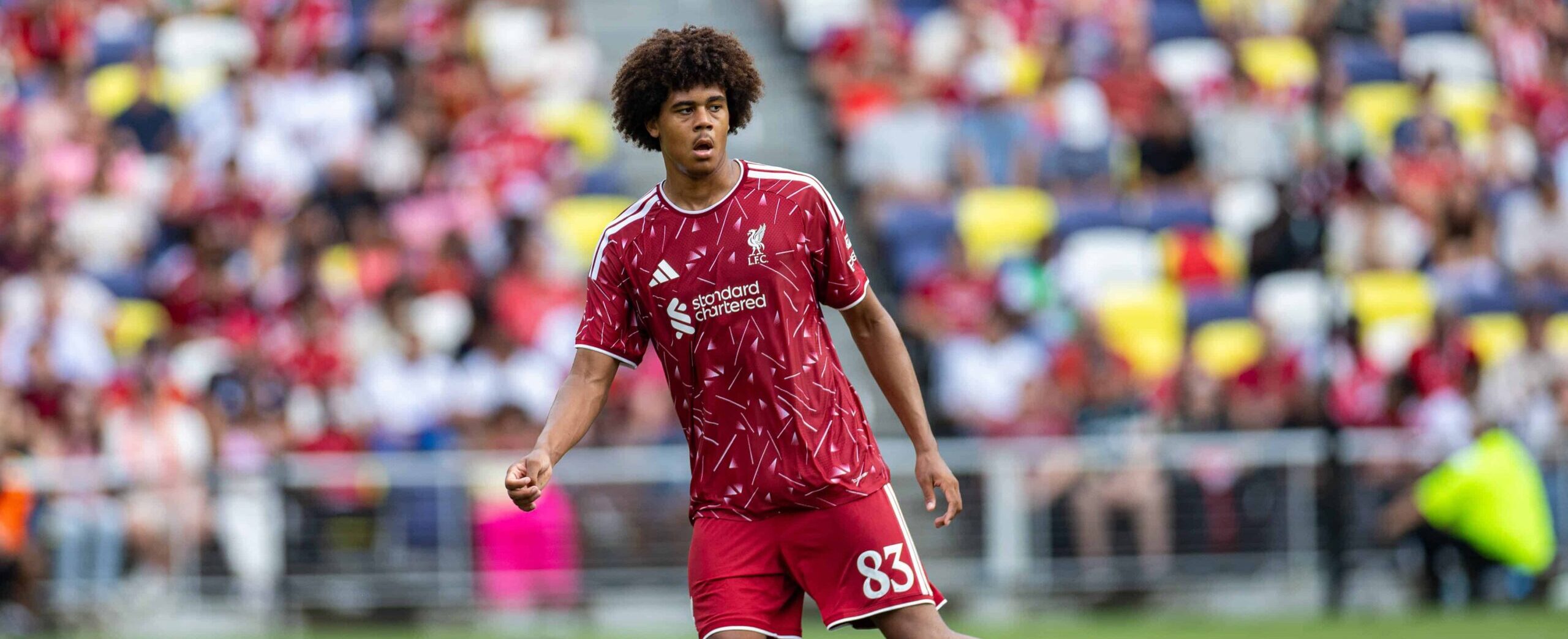 Ifeanyi Ndukwe in action for Liverpool in 2026