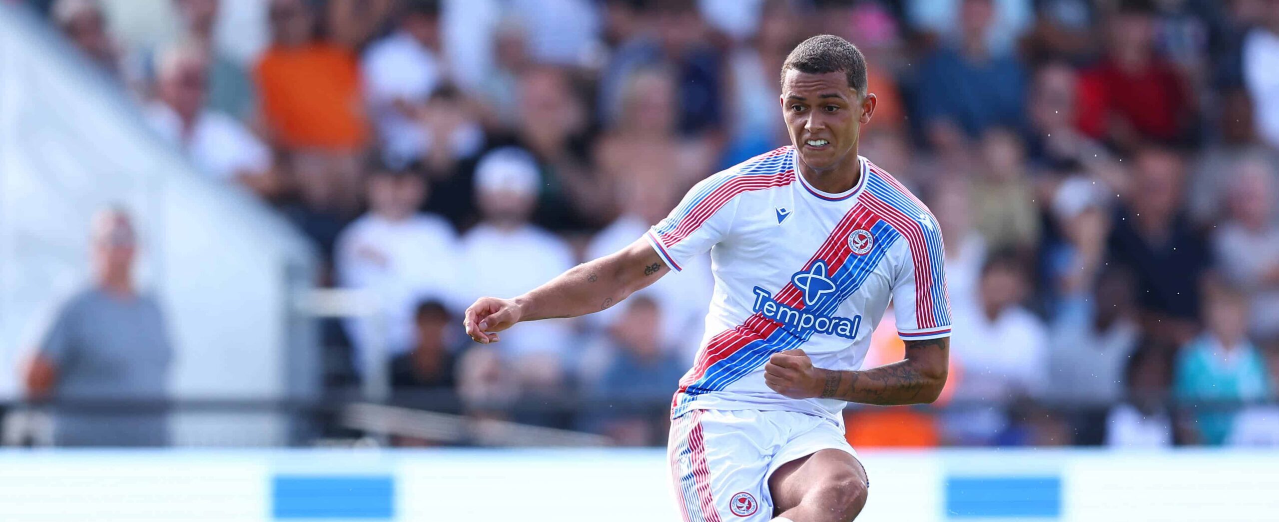 Brennan Johnson in action for Crystal Palace in 2026
