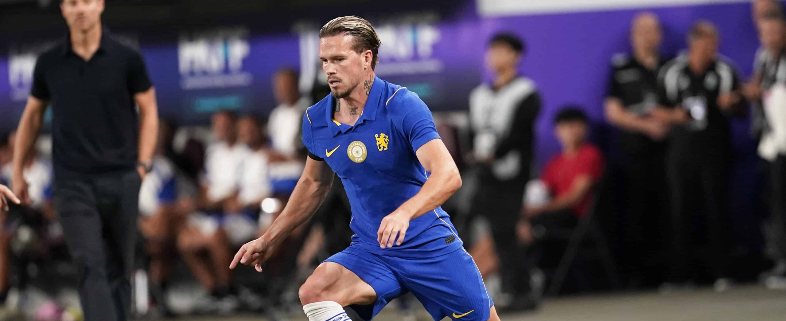 Mykhailo Mudryk in action for Chelsea in prę-season in 2026