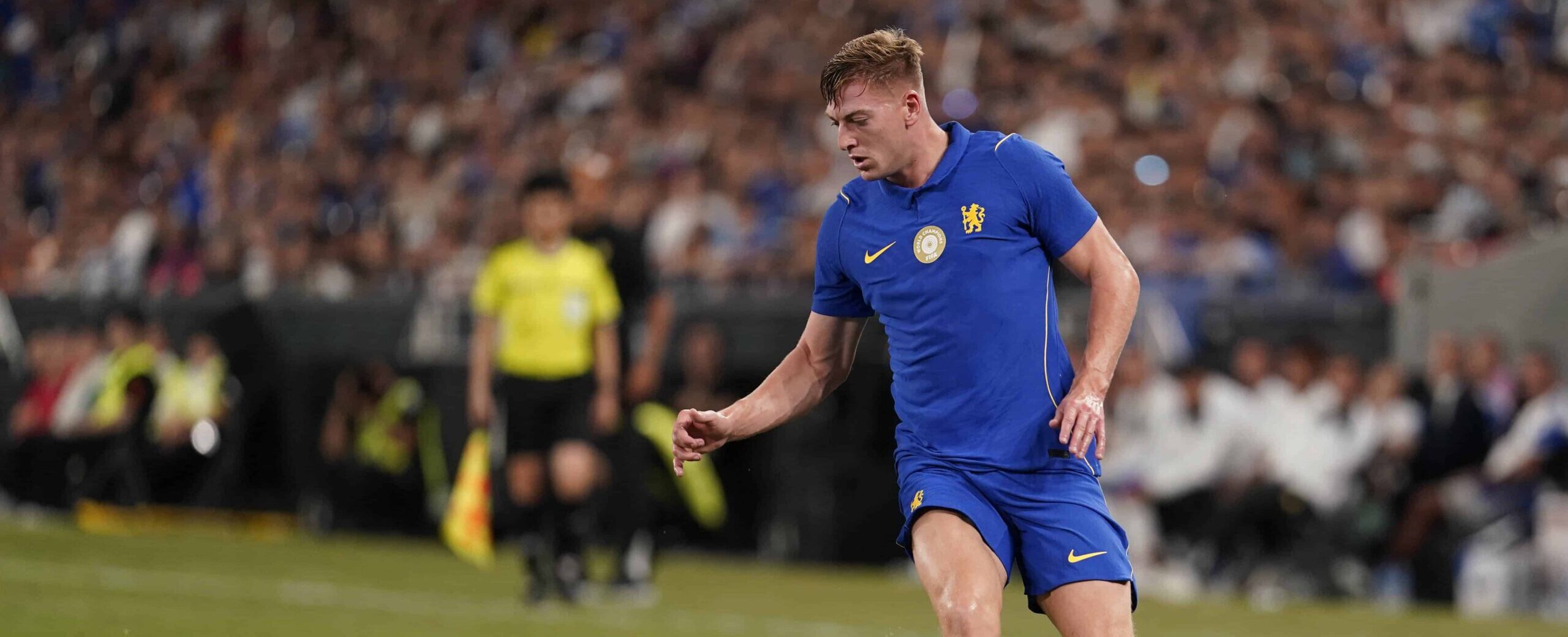 Liam Delap in action for Chelsea in 2026