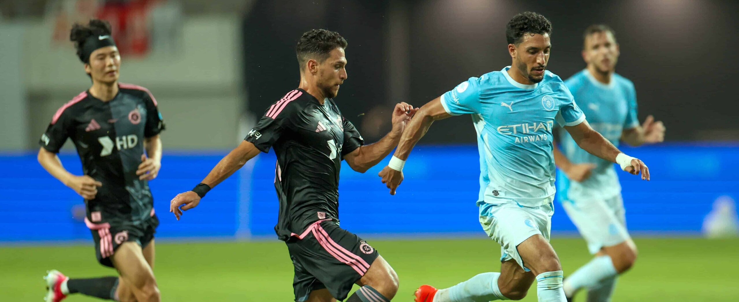 Omar Marmoush in action for Manchester City 2026