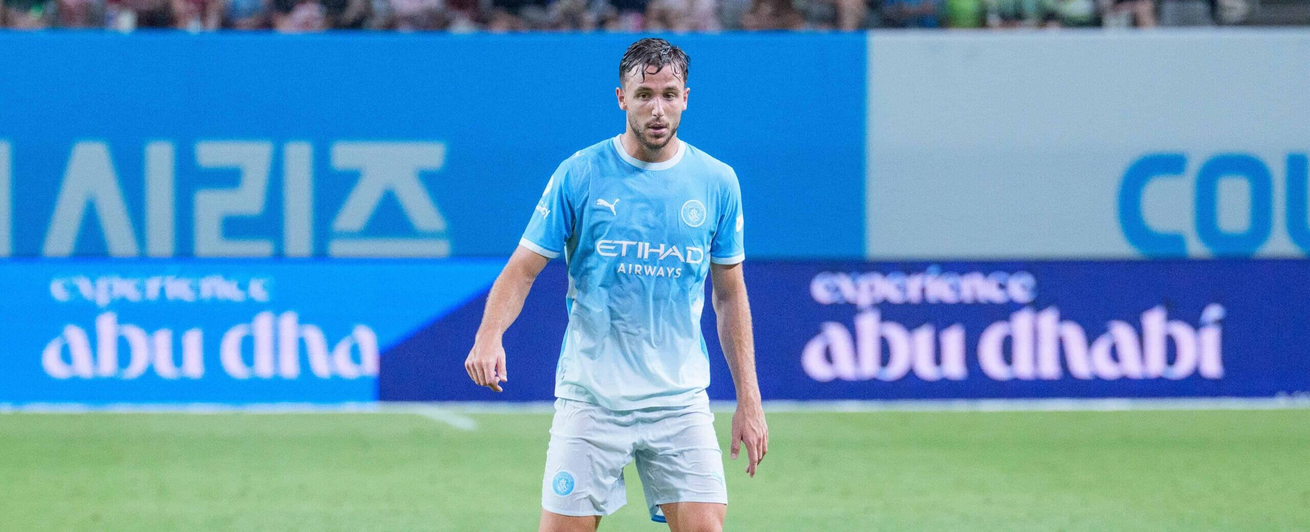 Nico Gonzalez in action for Manchester City in 2026