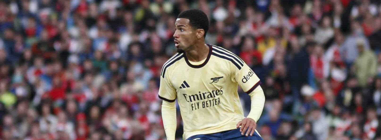 Ethan Nwaneri in action for Arsenal in 2026