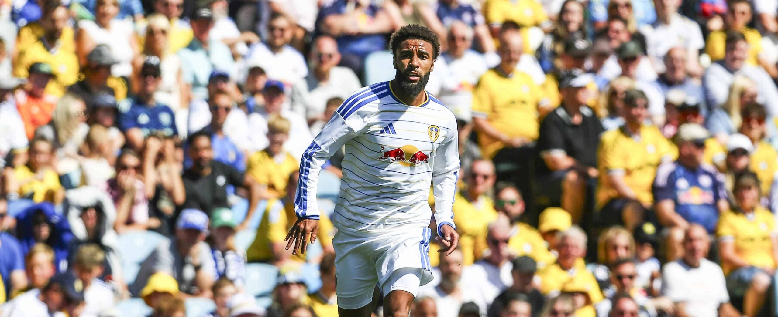 Jayden Bogle in action for Leeds United in 2026