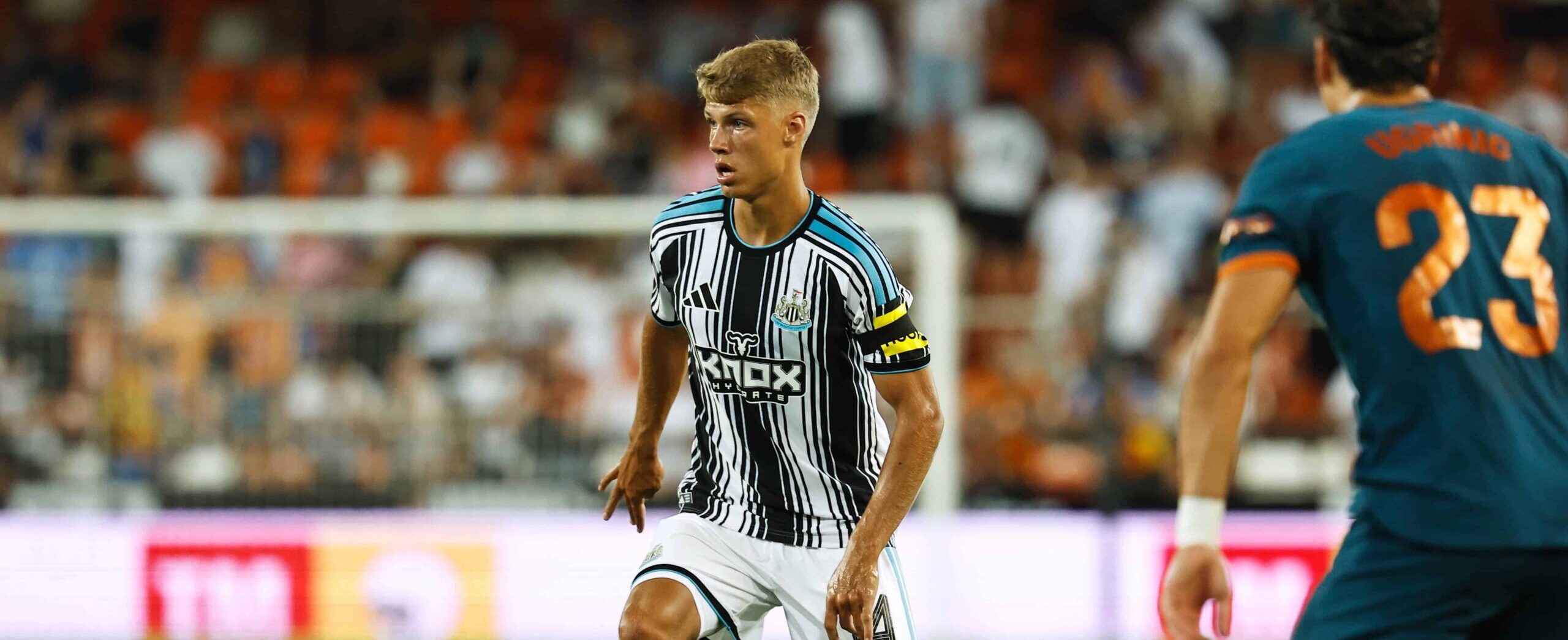 Sean Steur in action for Newcastle United in 2026
