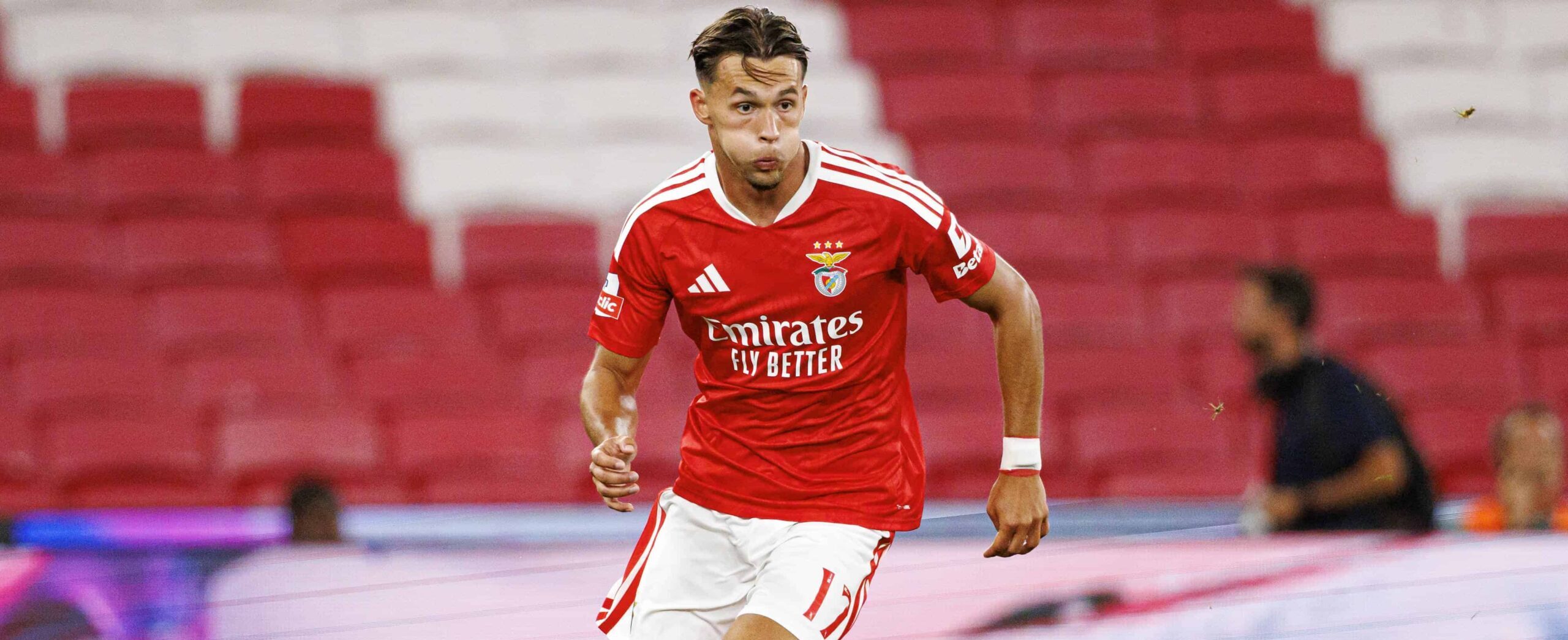 Amar Dedic in action for Benfica in 2026