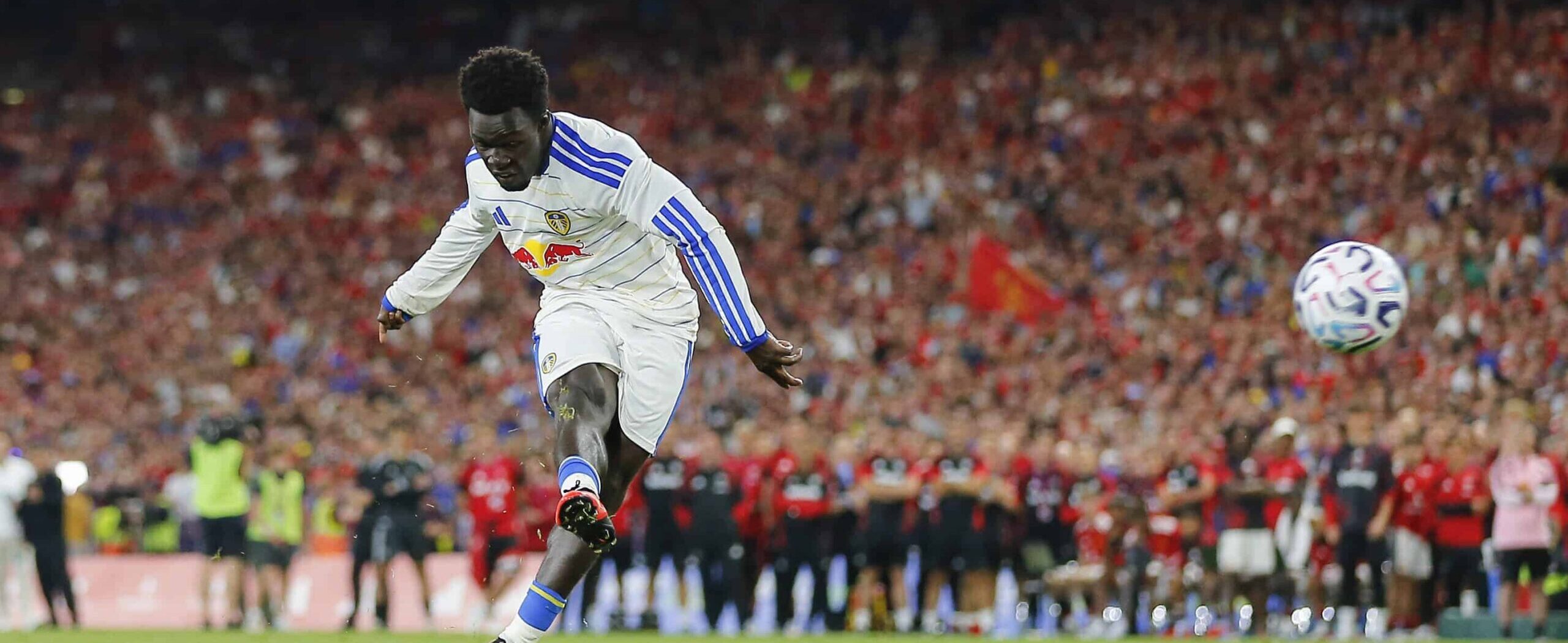 Wilfried Gnonto in action for Leeds United in 2026