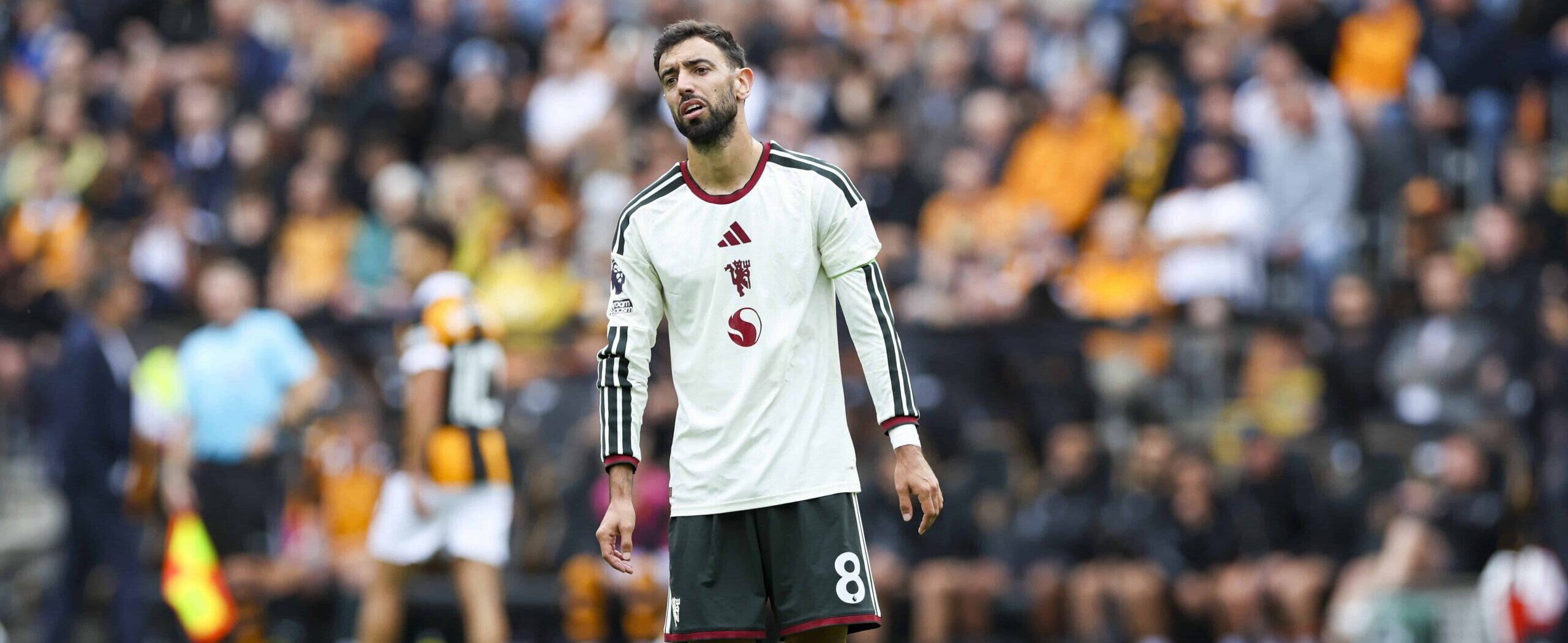 Bruno Fernandes in action against Hull City in 2026
