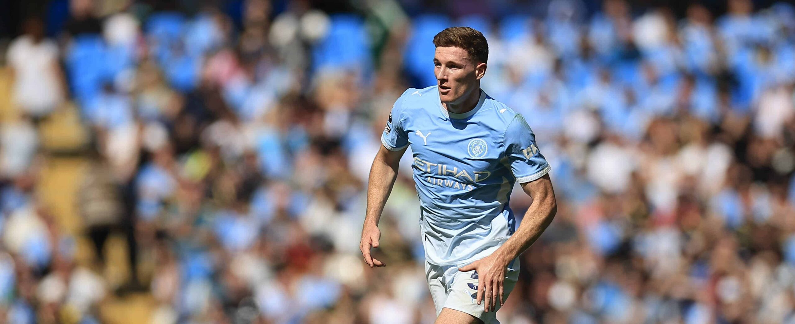 Elliot Anderson in action for Manchester City in 2026
