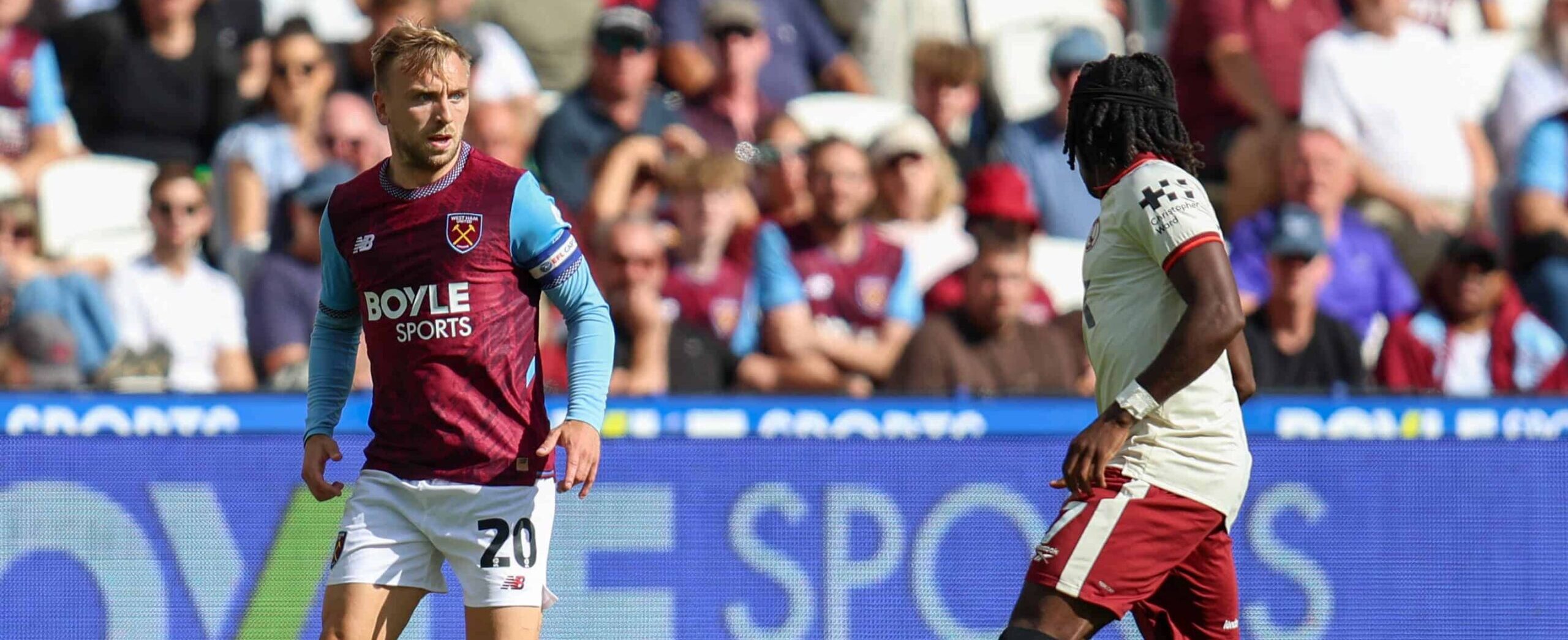 Jarrod Bowen in action for West Ham United in 2026