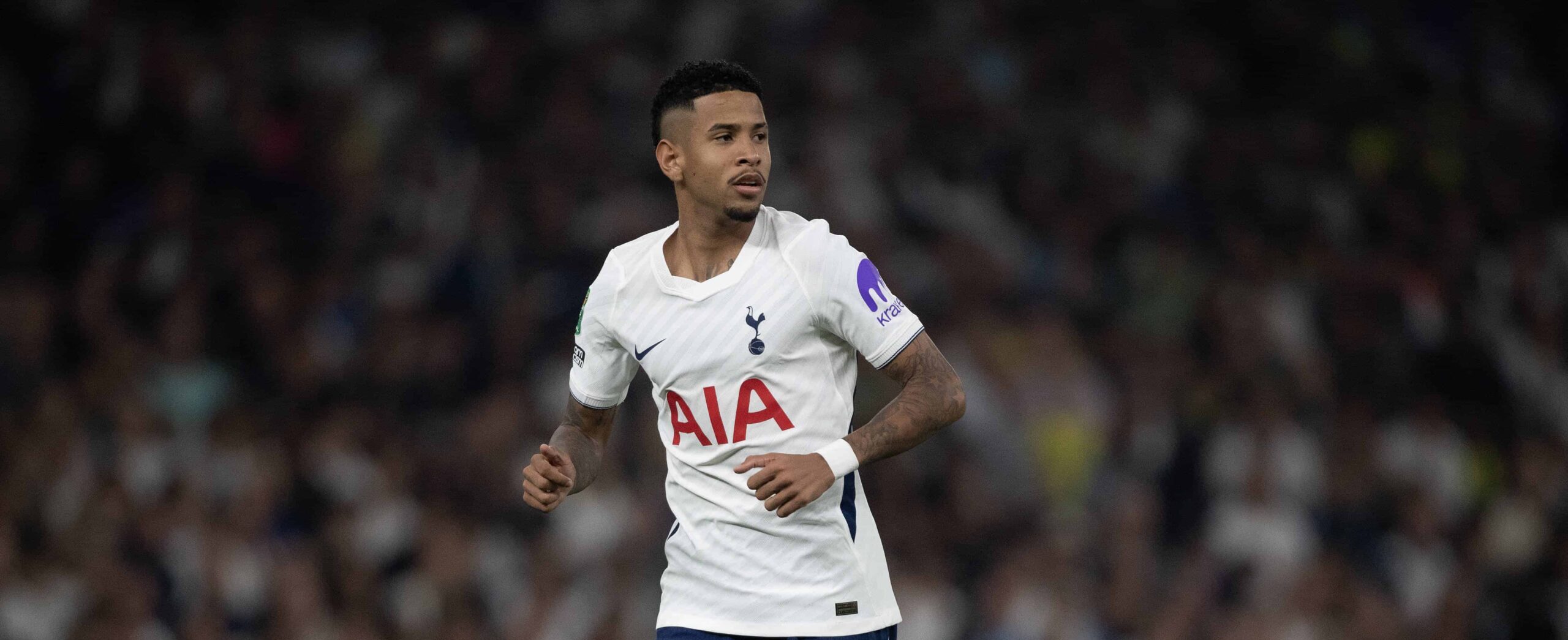 Savio in action for Tottenham in 2026