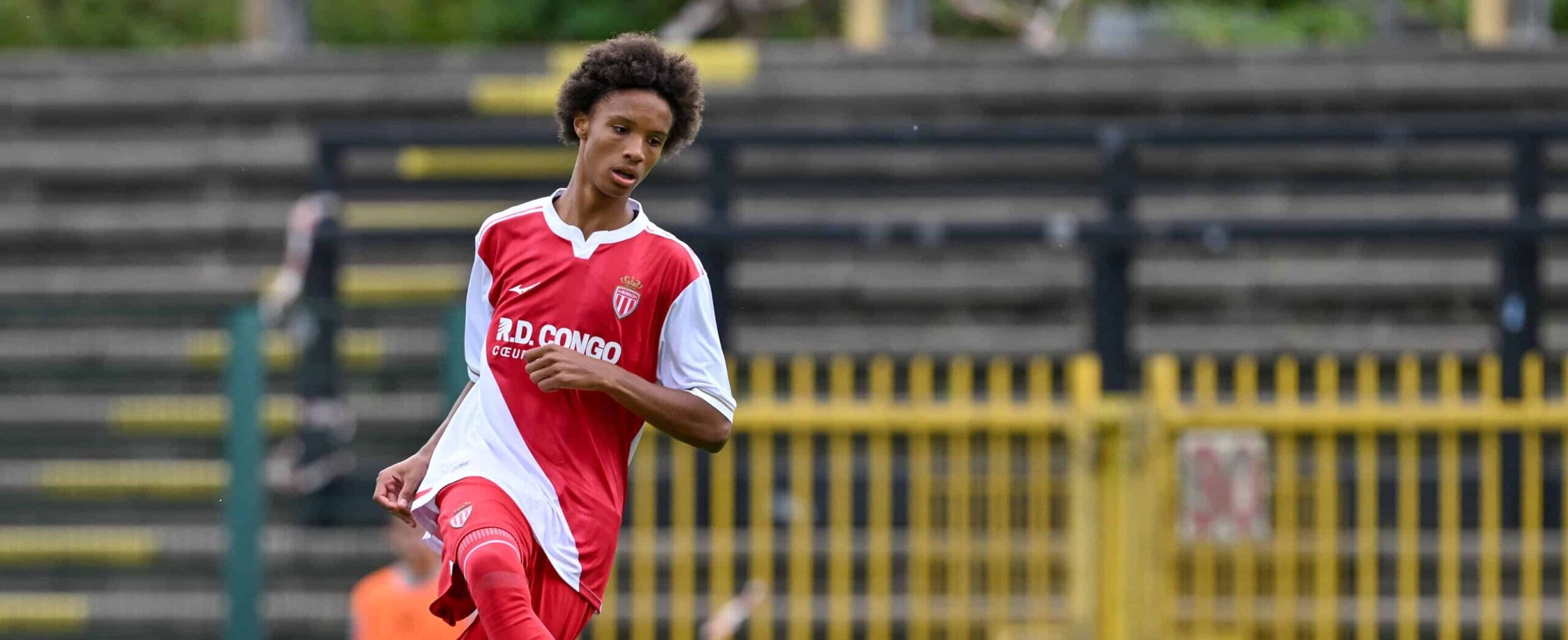 Melvin Gomes in action for Monaco in 2026