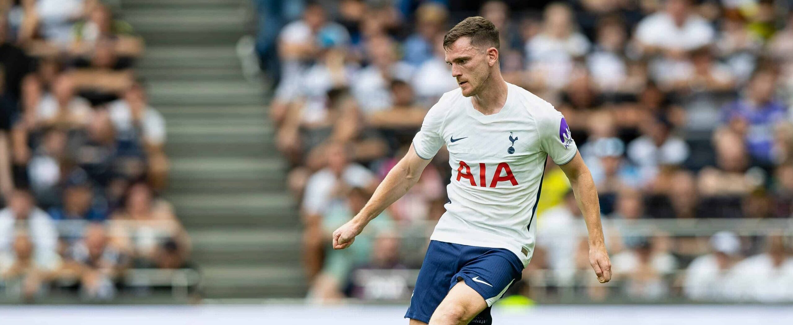 Andy Robertson in action for Tottenham in 2026