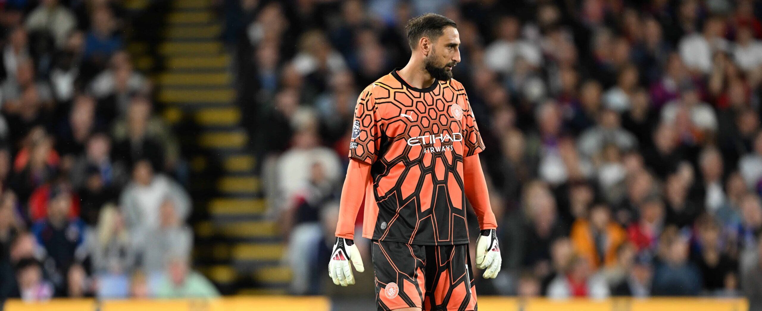 Gianluigi Donnarumma in action for Manchester City in 2026