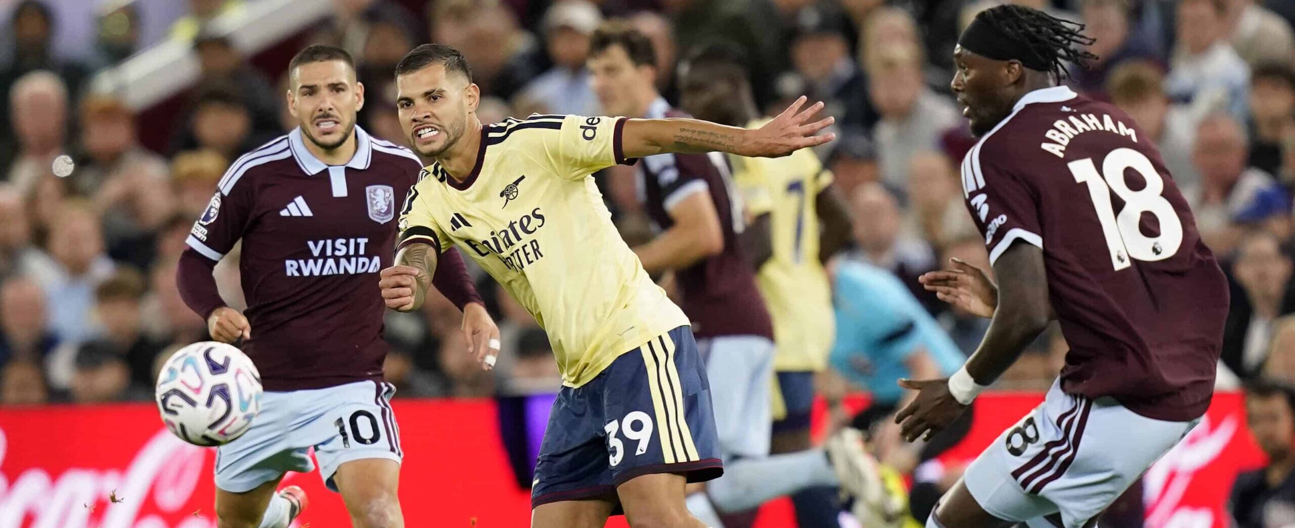 Bruno Guimaraes in action for Arsenal in 2026