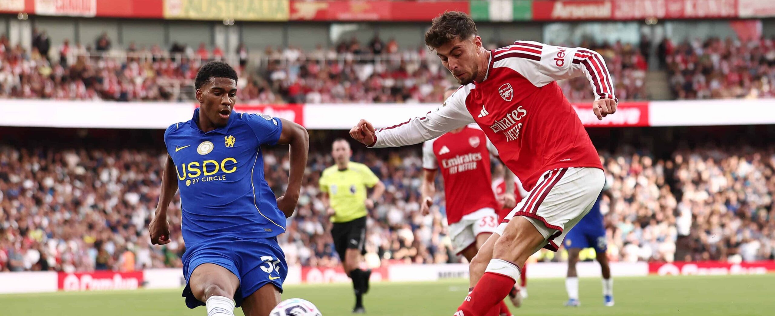Kai Havertz in action for Arsenal against Chelsea in 2026