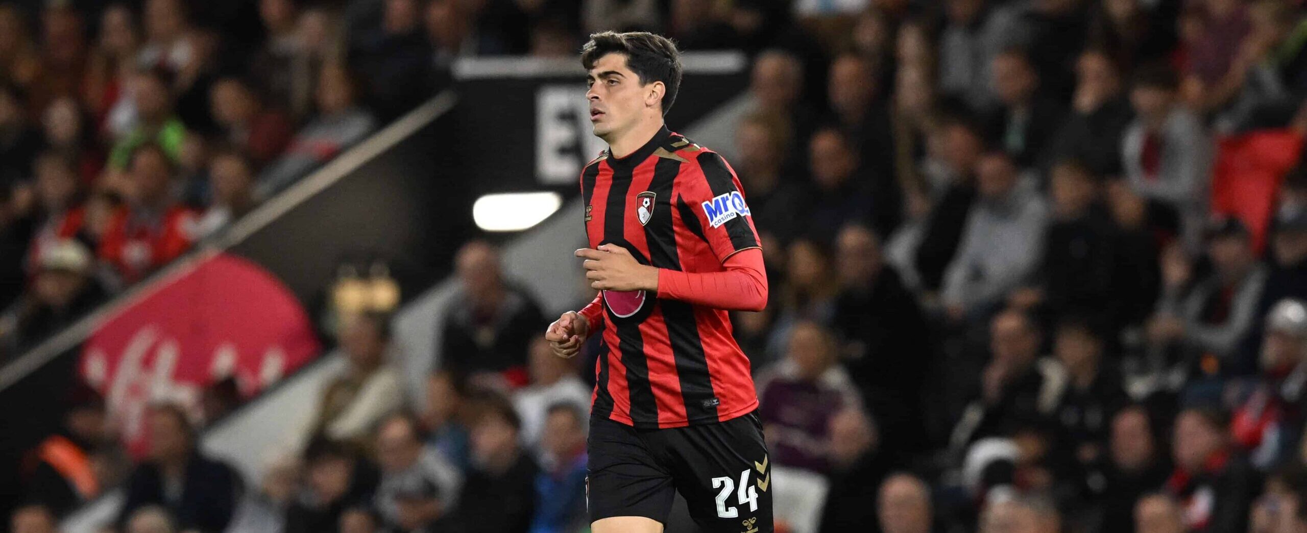 Juanlu Sanchez in action for Bournemouth in 2026