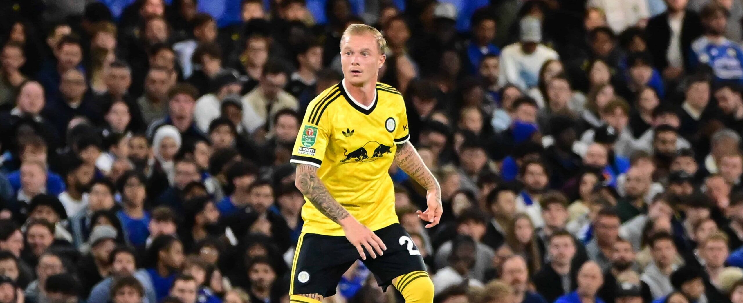 Melvin Bard in action for Leeds United in 2026