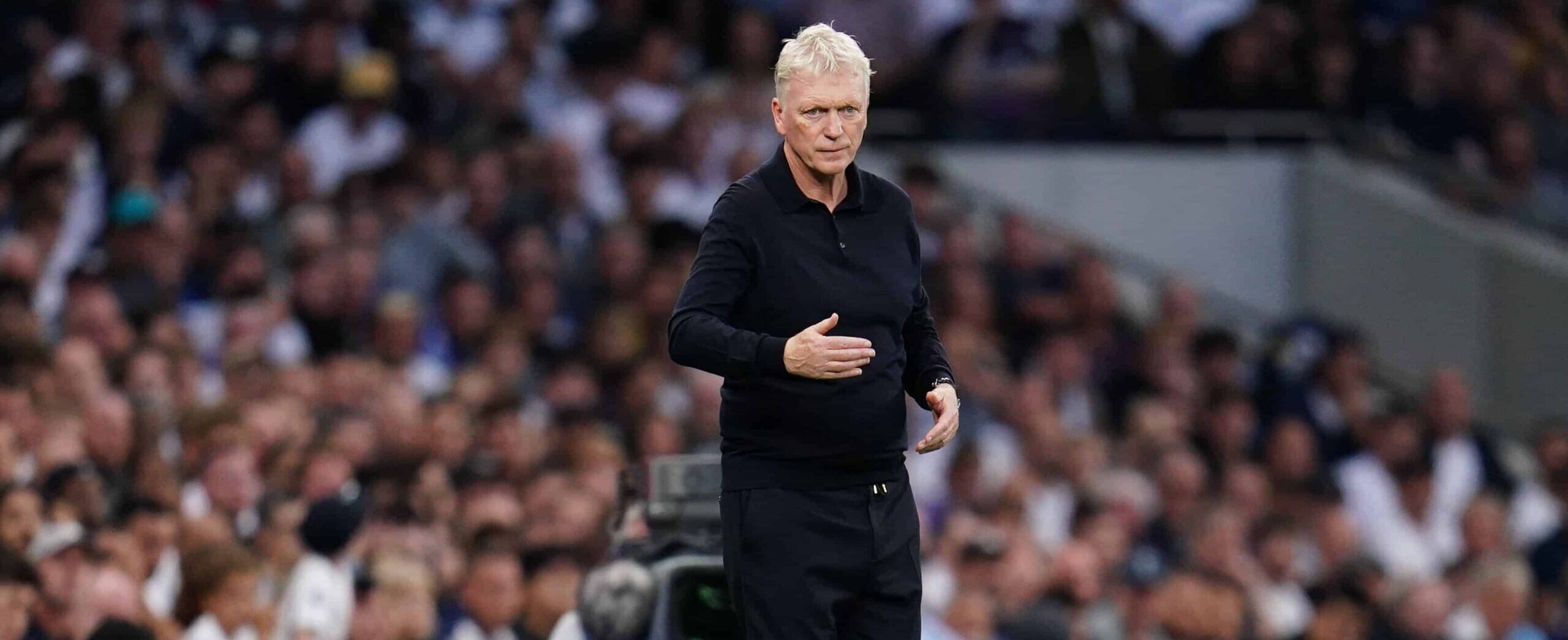 David Moyes in action for Everton in 2026