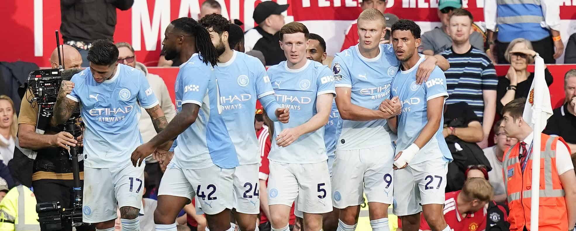 Haaland against Manchester United in 2026