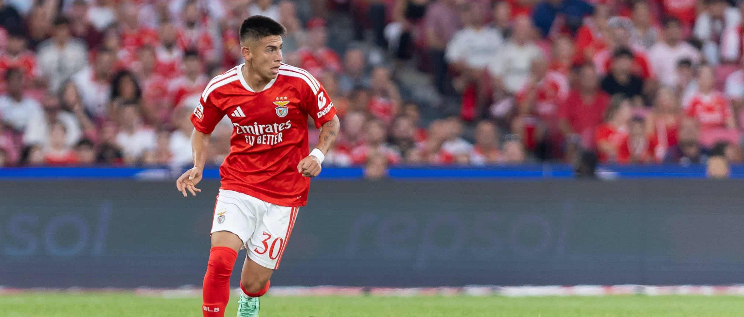 CLAUDIO ECHEVERRI in action for Benfica in 2026
