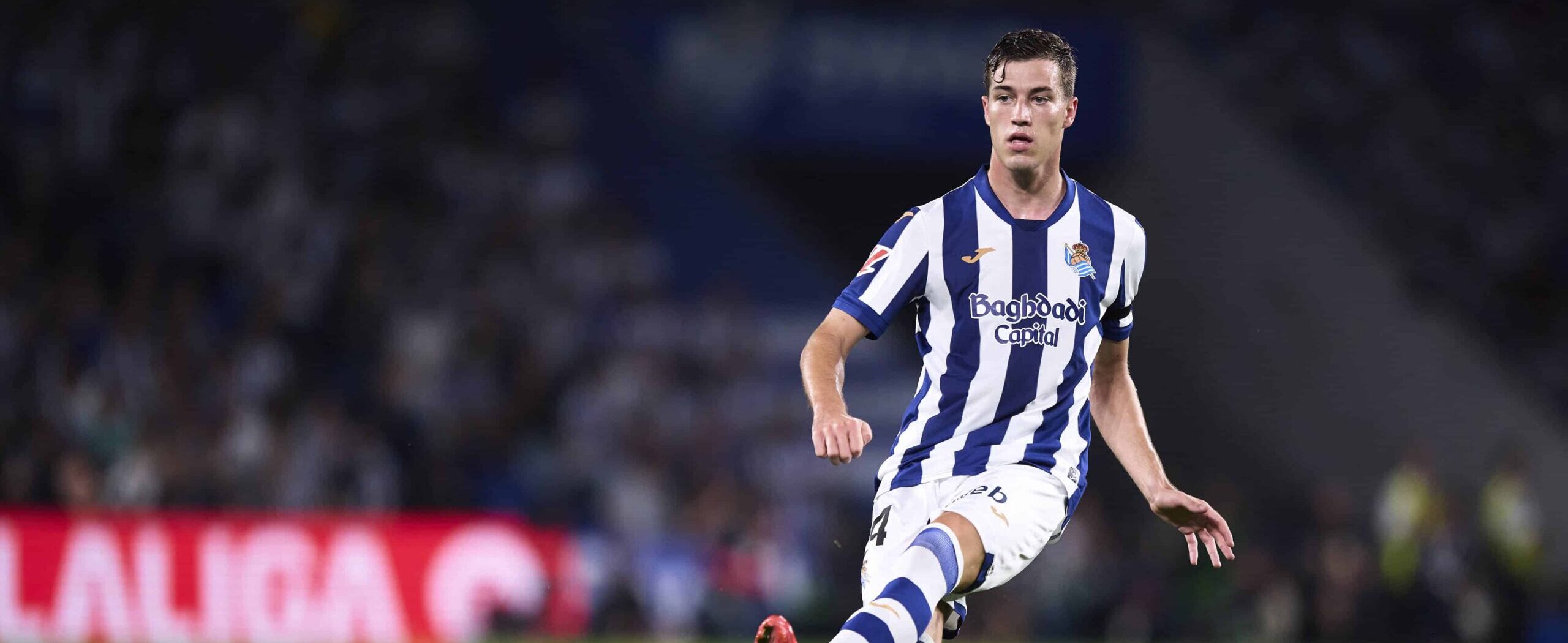 Luka Sucic in action for Real Sociedad in 2026