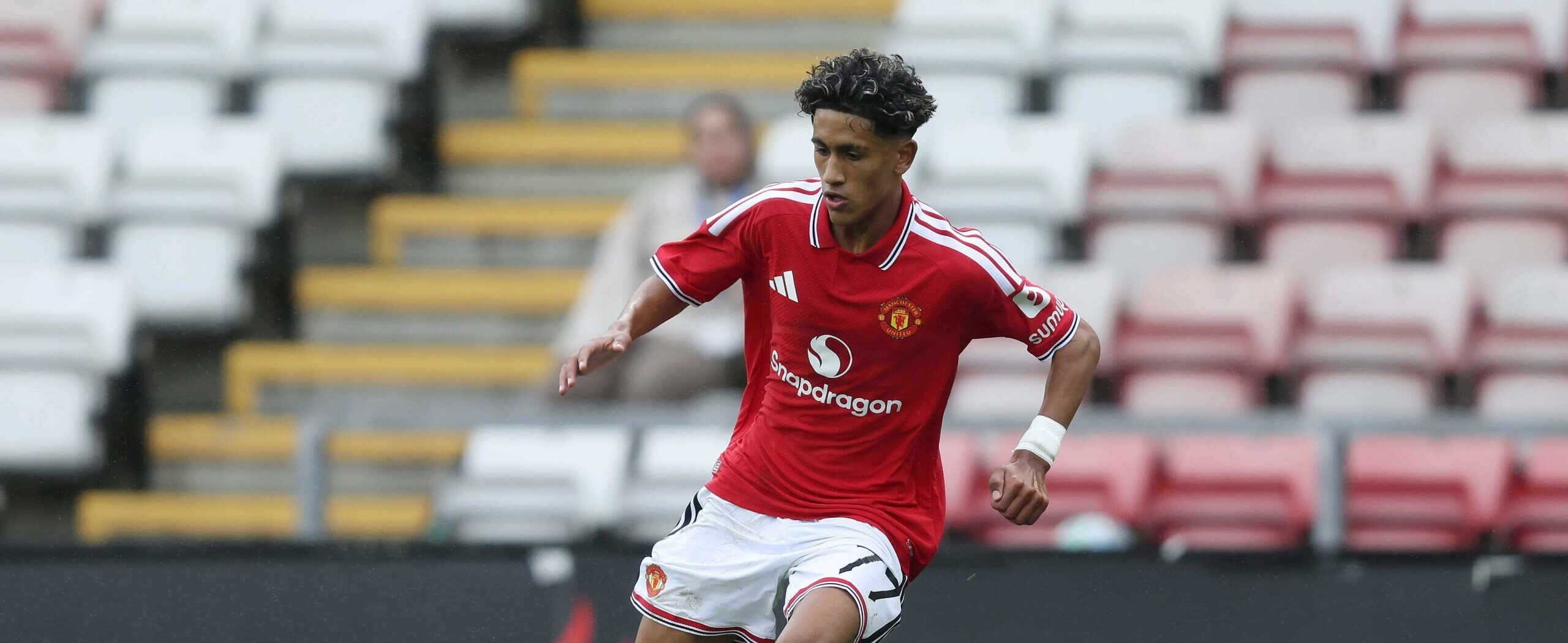 JJ Gabriel in action for Manchester United in 2026