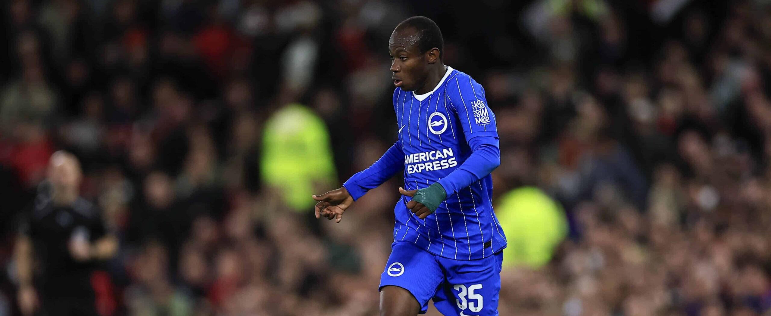 Malick Yalcouye in action for Brighton in 2026