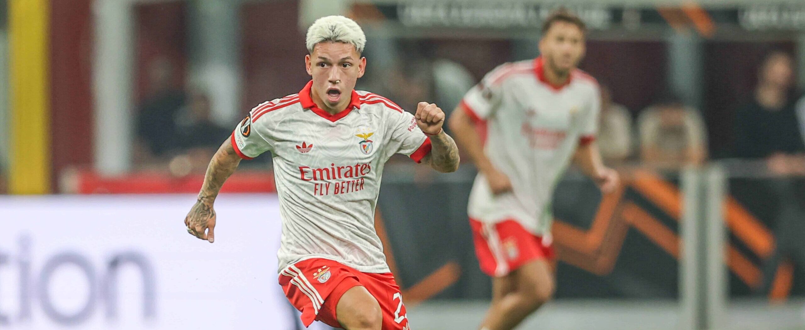 Gianluca Prestianni in action for Benfica in 2026