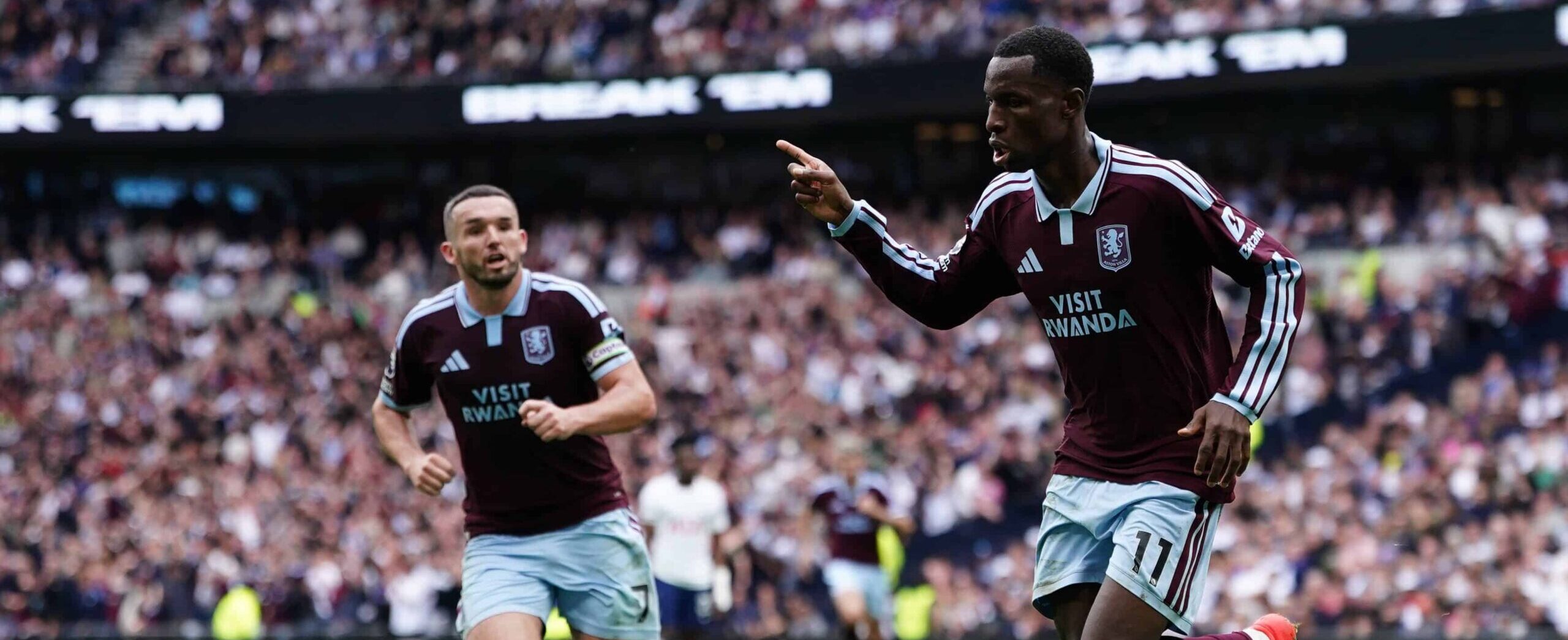 Nicolas Jackson in action for Aston Villa in 2026